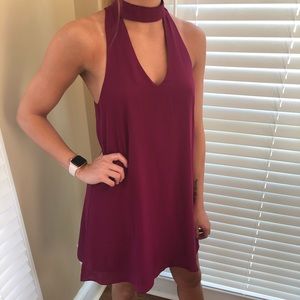 Lulus Wine Dress